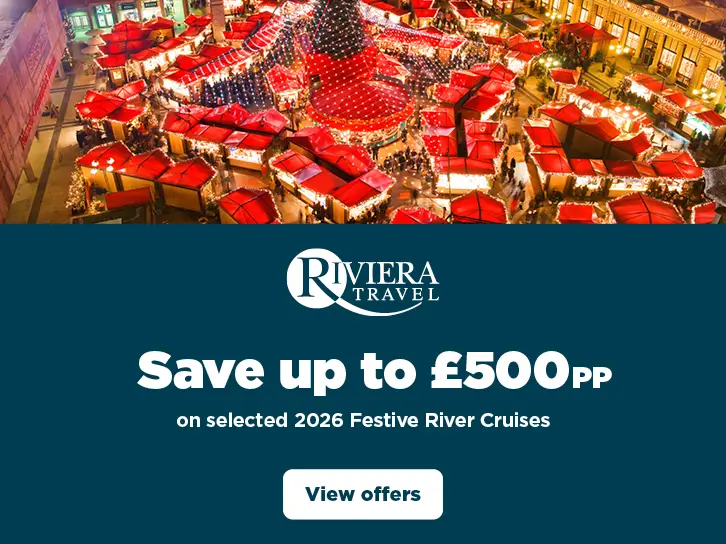 Riviera Travel Save up to £500pp on selected 2026 Festive River Cruises